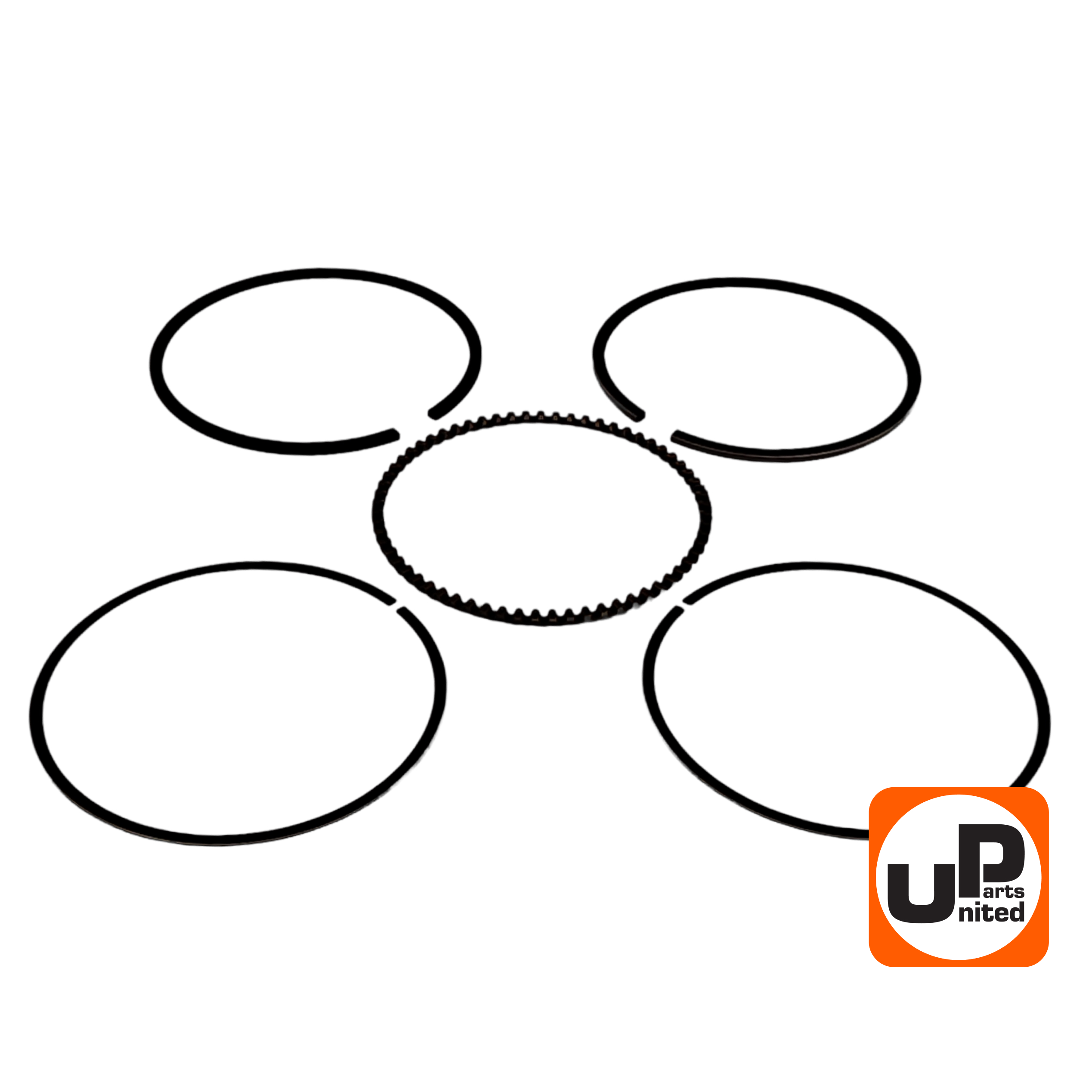 Кольцо поршневое UNITED PARTS Ø68×1,5 мм 168F, GX160/200 компл., шт