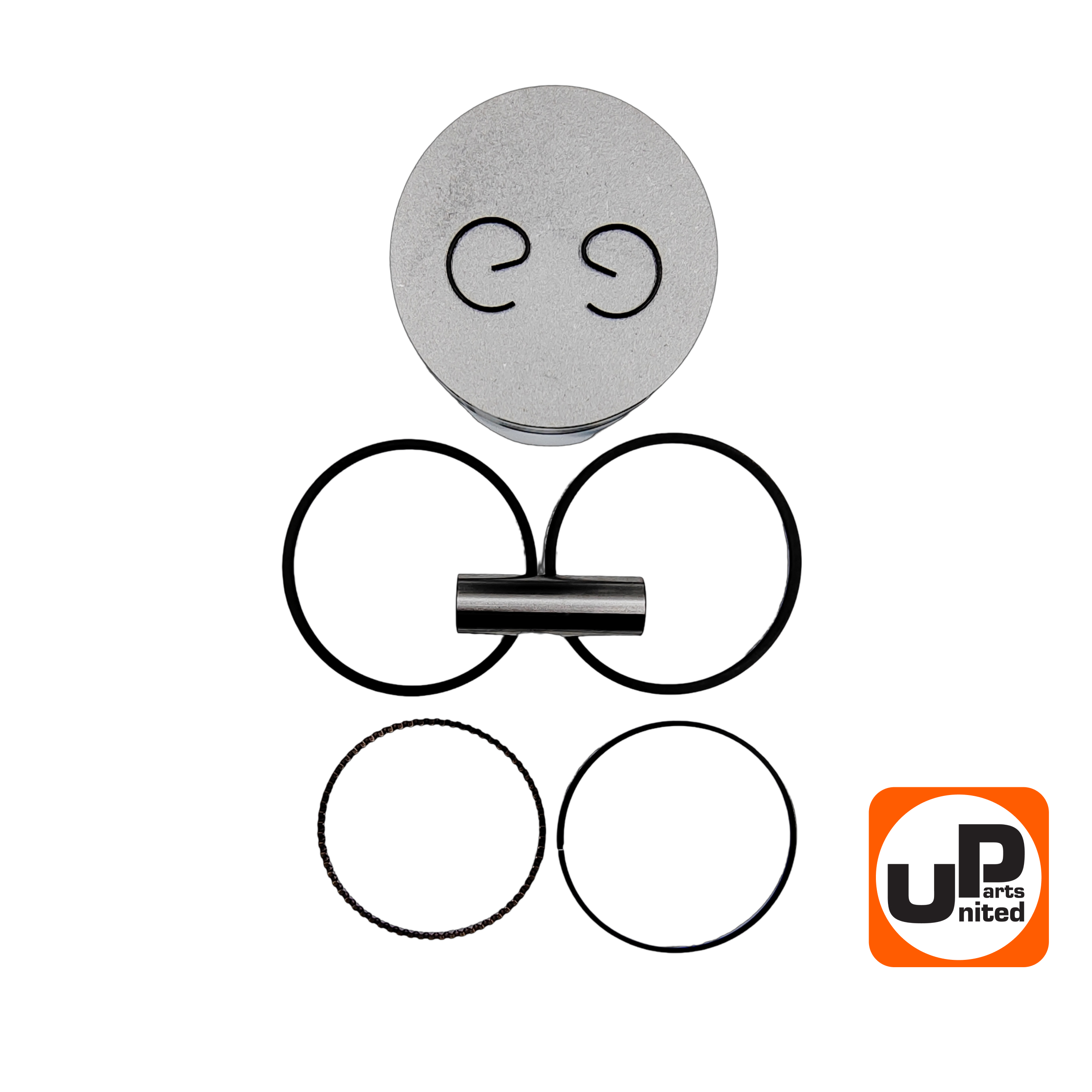 Поршень в сборе UNITED PARTS 182F, GX340 Ø82мм (кольцо 2,0мм), шт