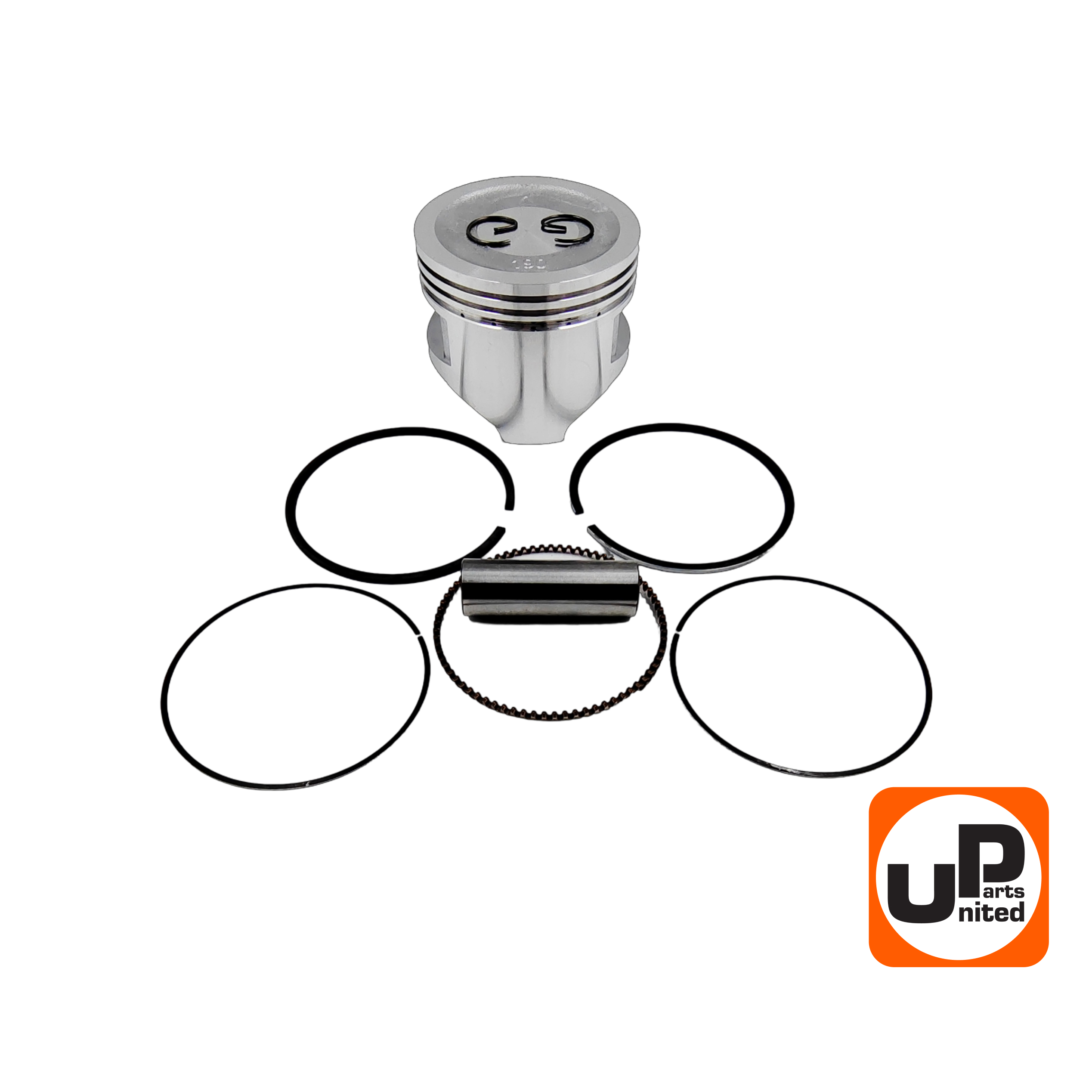 Поршень в сборе UNITED PARTS 190F Ø90мм (кольцо 2,0мм), шт
