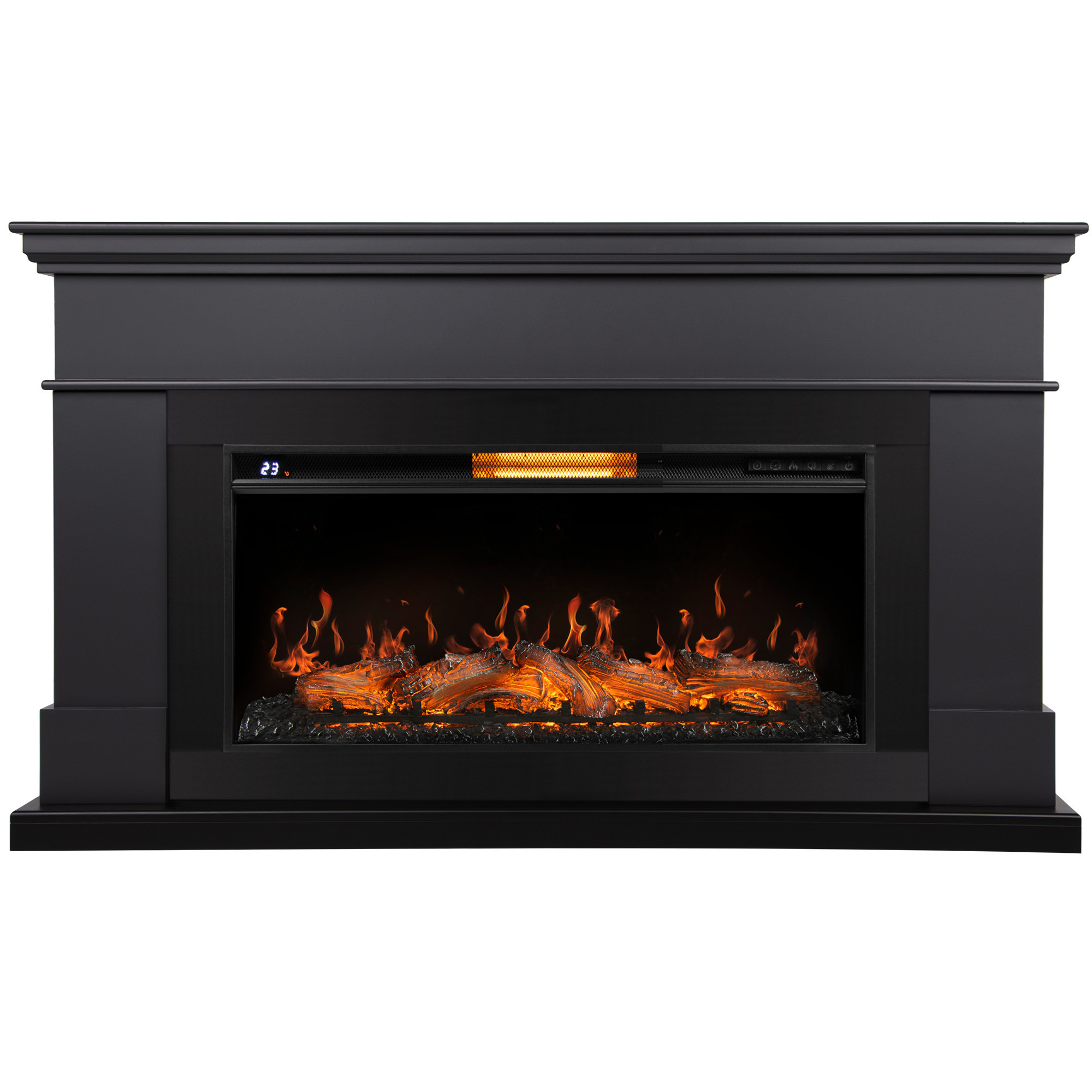 Каминокомплект: Очаг Royal Thermo Aurora RTFP/P-AR40LS, портал California 40, графит