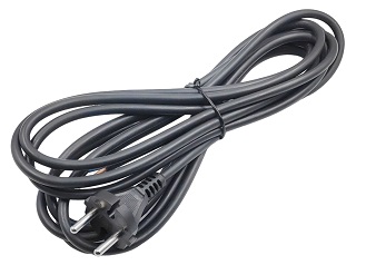 Шнур сетевой UNITED PARTS 3×1,5 мм.кв. - 1,5 м, ПГА-ВП (медь, термоэластопласт ±50С°) (90-0453), шт