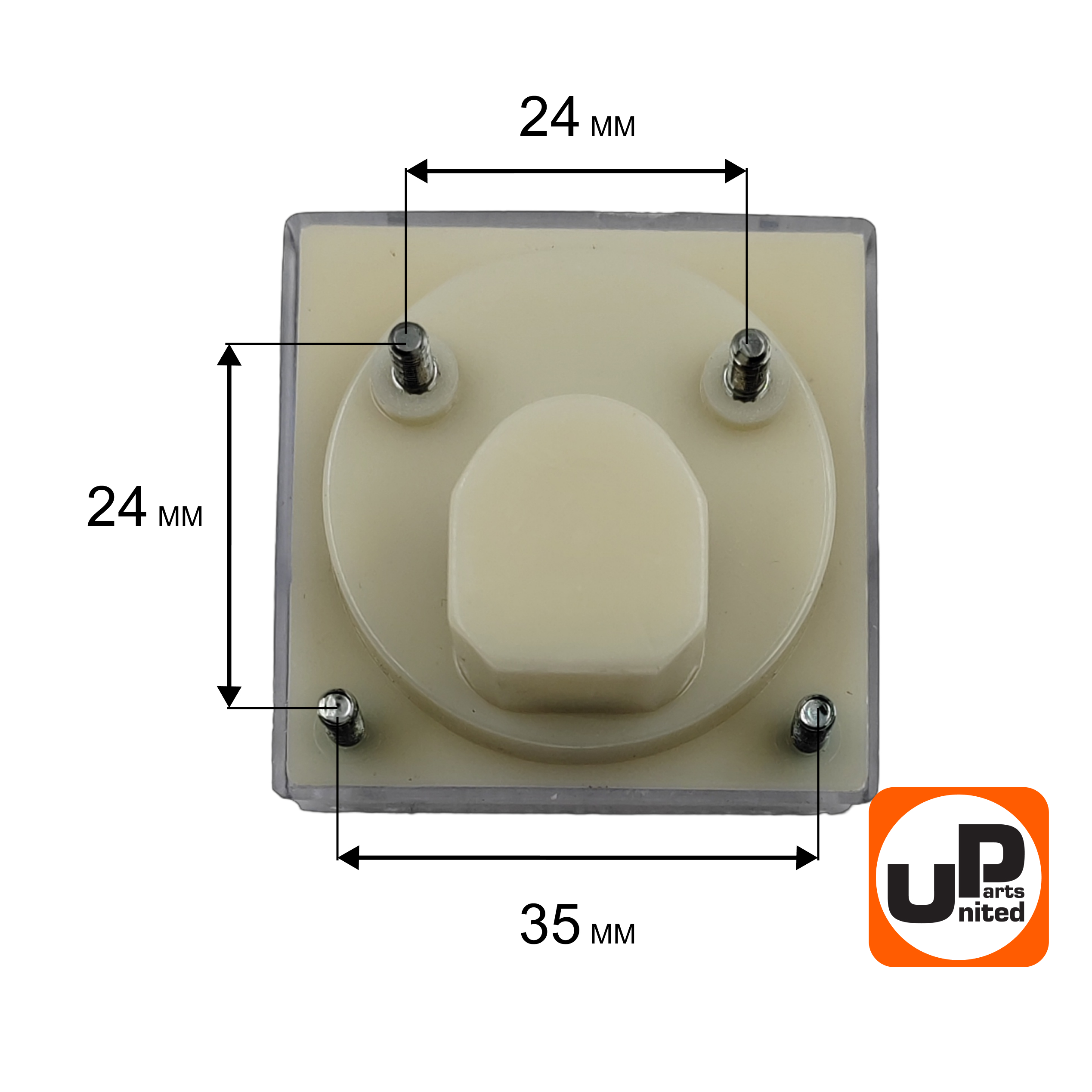 Вольтметр UNITED PARTS 0-300V  (45х45) (90-1095), шт