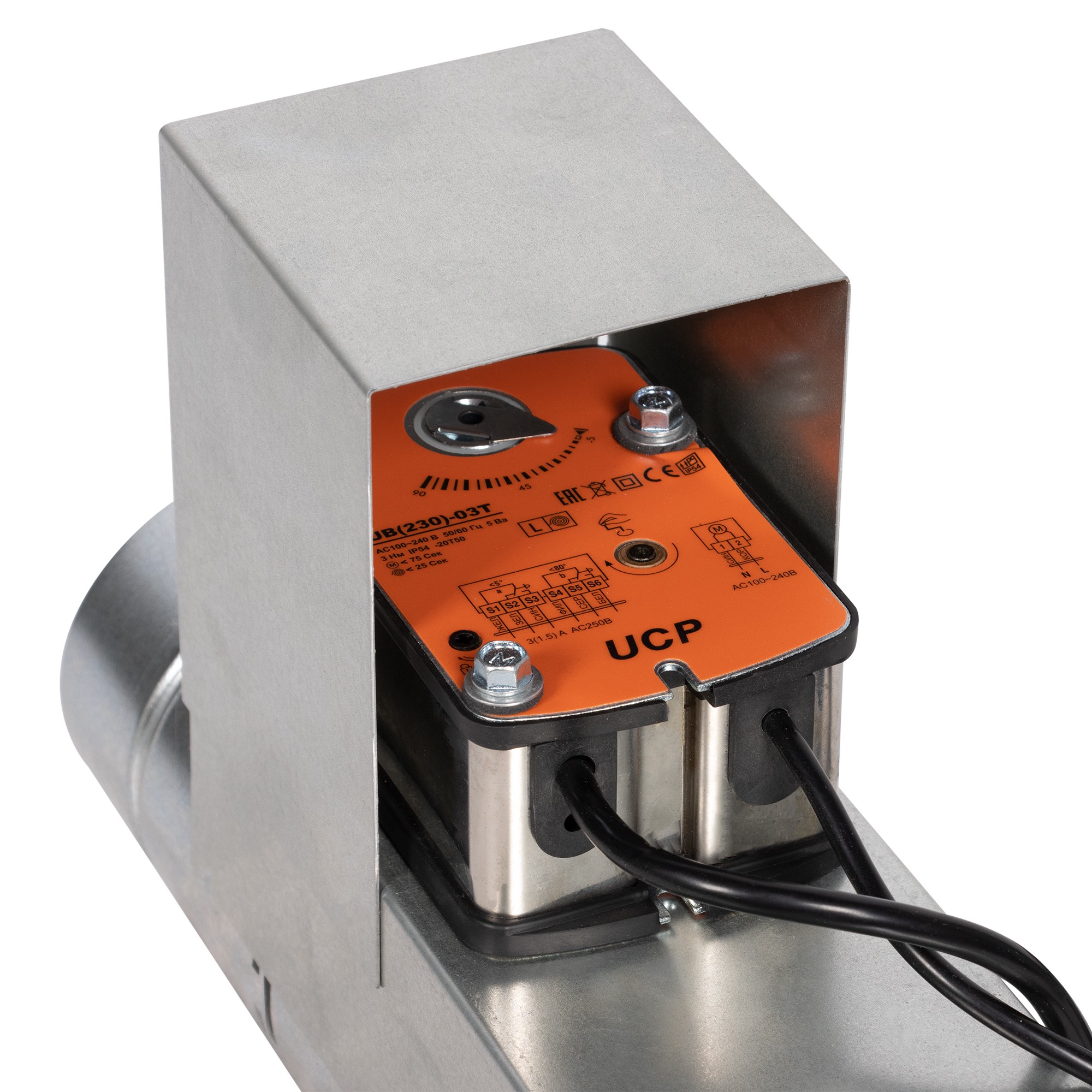 Клапан противопожарный SHUFT SHFDO-60-O-d250-MB230-0-0-Kk-0
