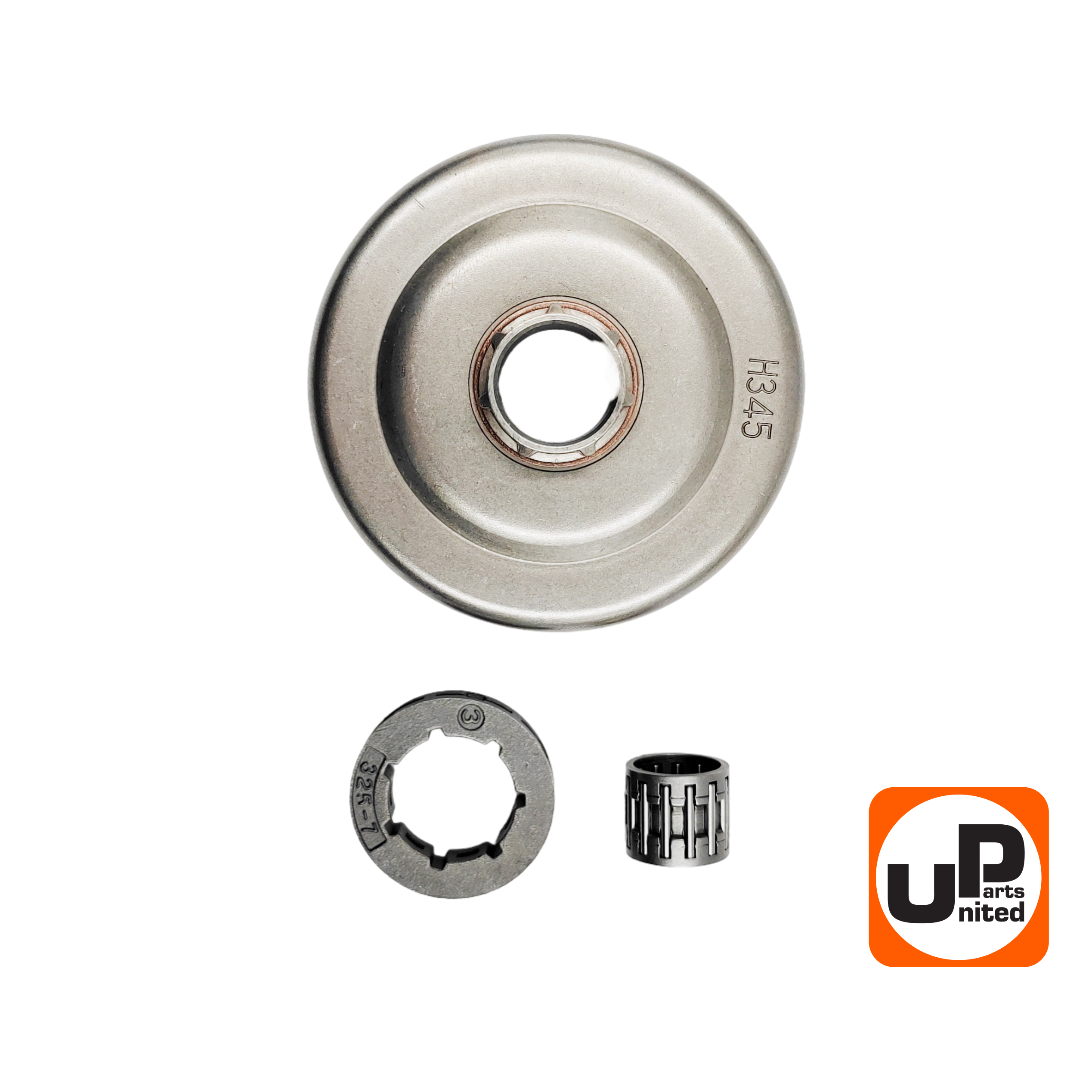 Чашка сцепления UNITED PARTS 0.325"-7 для HUSQVARNA 340/345/350/445/450 с подшипником, шт