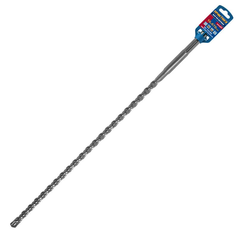 Бур SDS-MAX ПРАКТИКА  16 х 530/670мм, КВАДРО, серия Эксперт, по бетону