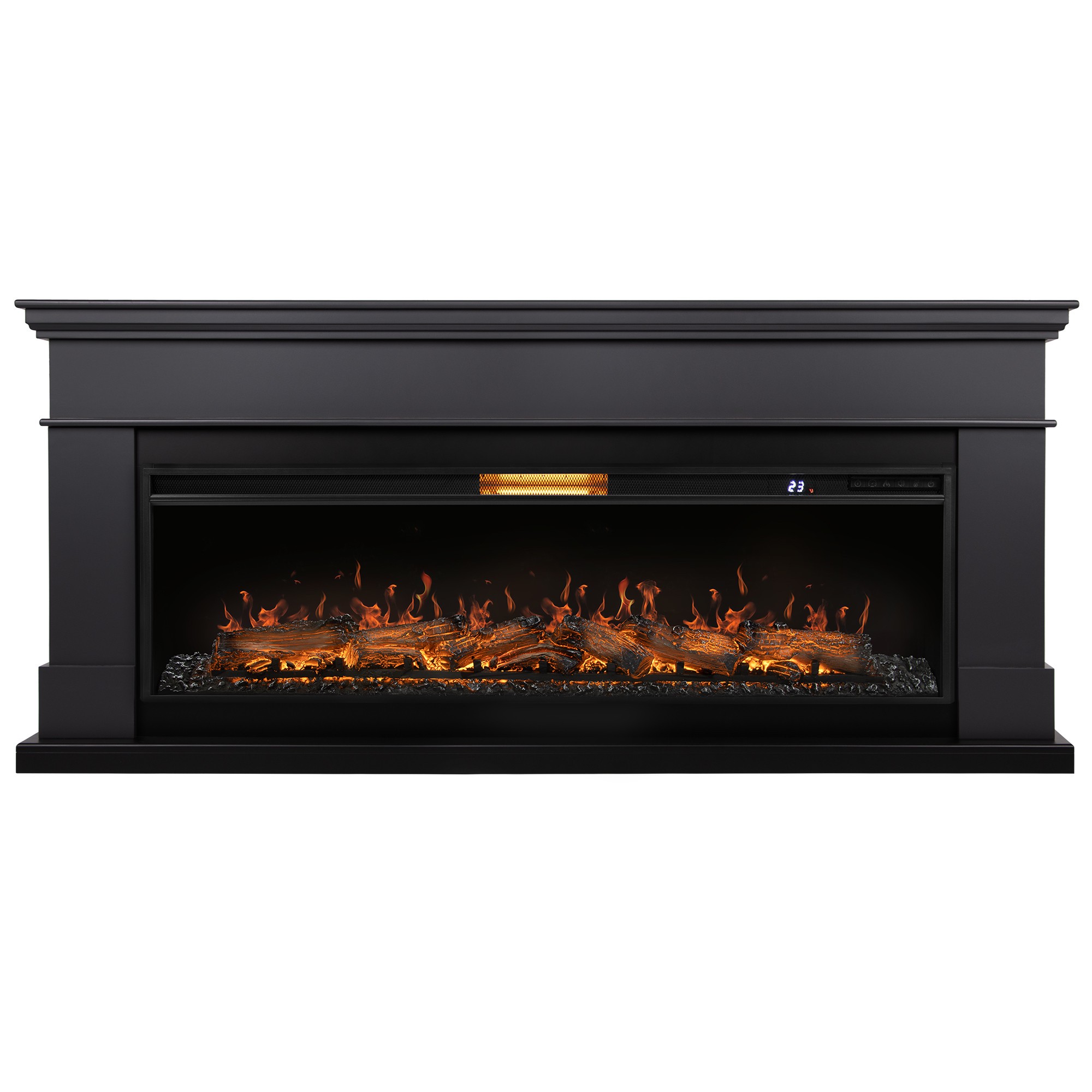 Каминокомплект: Очаг Royal Thermo Aurora RTFP/P-AR60LS, портал California 60 G, графит
