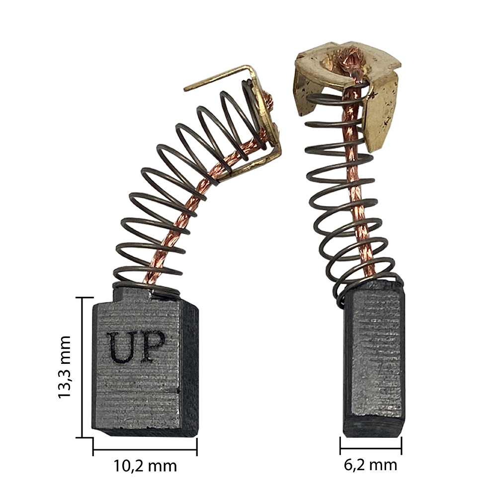 Щетка графитовая UNITED PARTS для METABO KS/KGS216 (аналог 1388734023)  6,2х10,2х13,3мм, пар