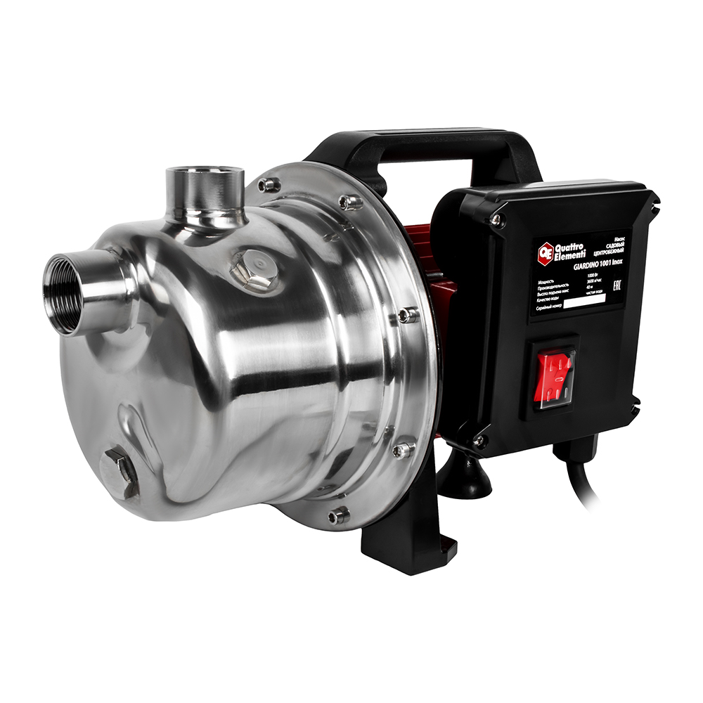 Садовый насос QUATTRO ELEMENTI Giardino 1001 Inox 910-195