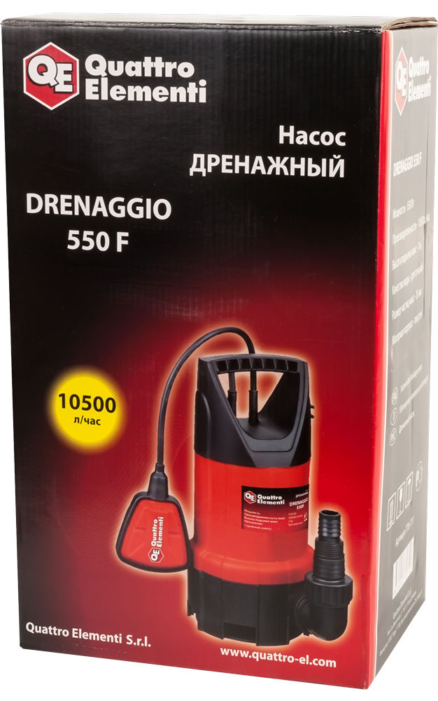 Дренажный насос QUATTRO ELEMENTI Drenaggio  550 F