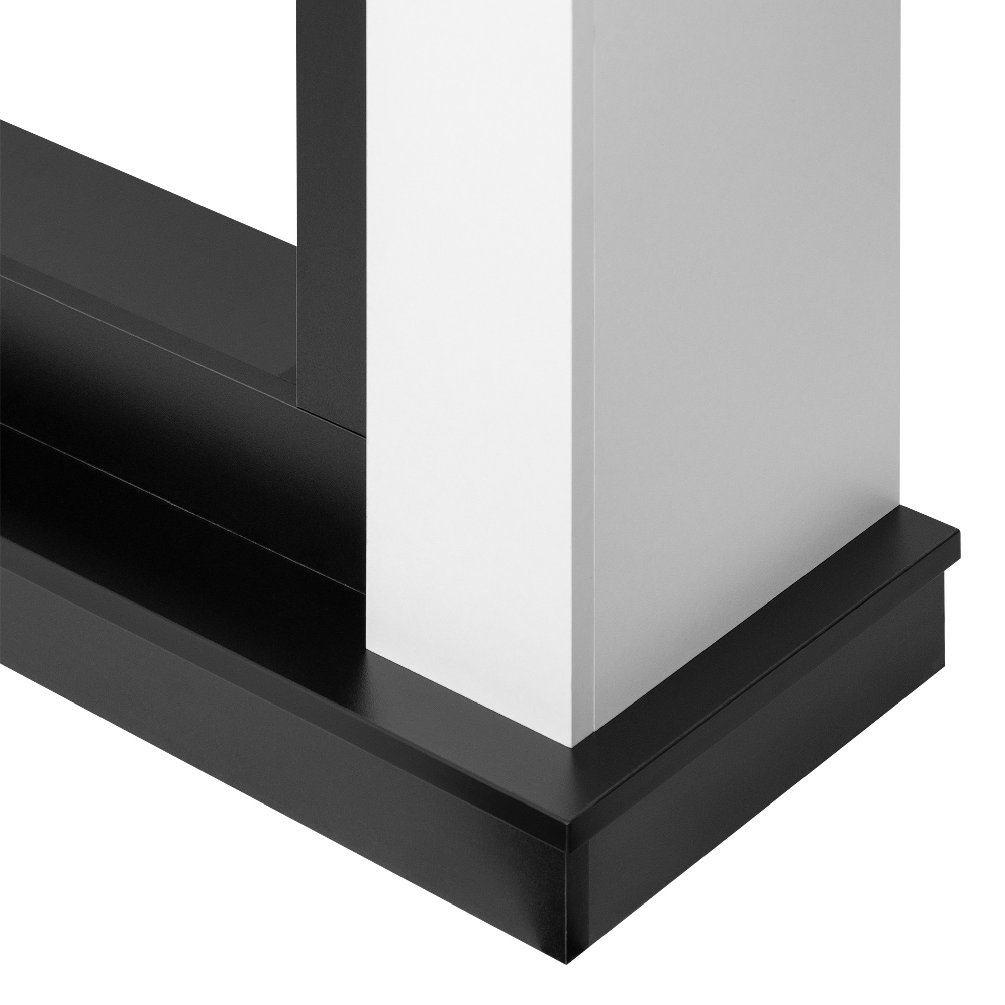 Каминокомплект: Очаг Electrolux Infinity EFP/P-1600ULS N, портал Canto Long белый, черный