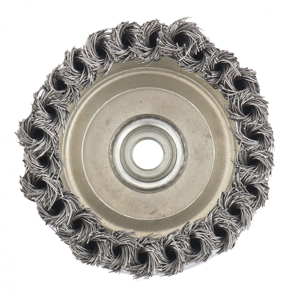 Щетка для УШМ Heavy Duty, 100 мм, М14, "чашка", крученая проволока 0.5 мм Matrix