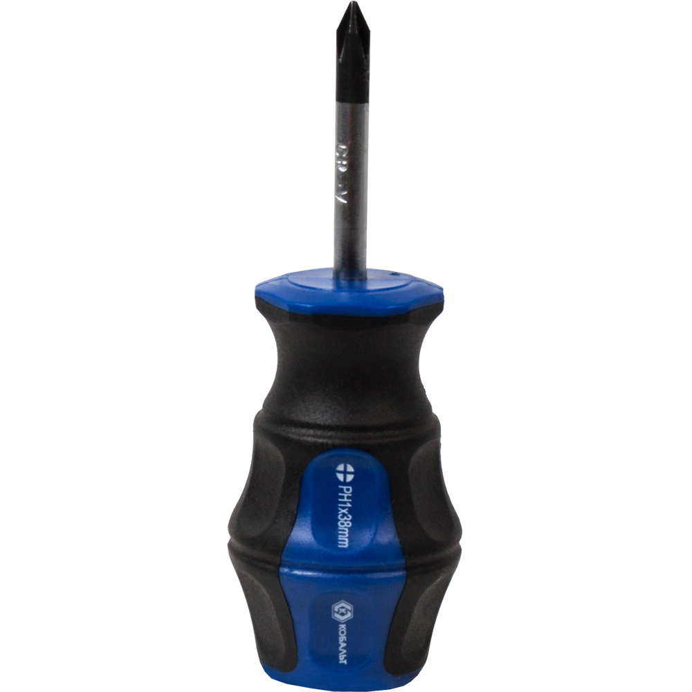 Отвёртка КОБАЛЬТ Ultra Grip PH-1 х 38 ммCR-V, двухкомпонентная рукоятка (1 шт.) подвес