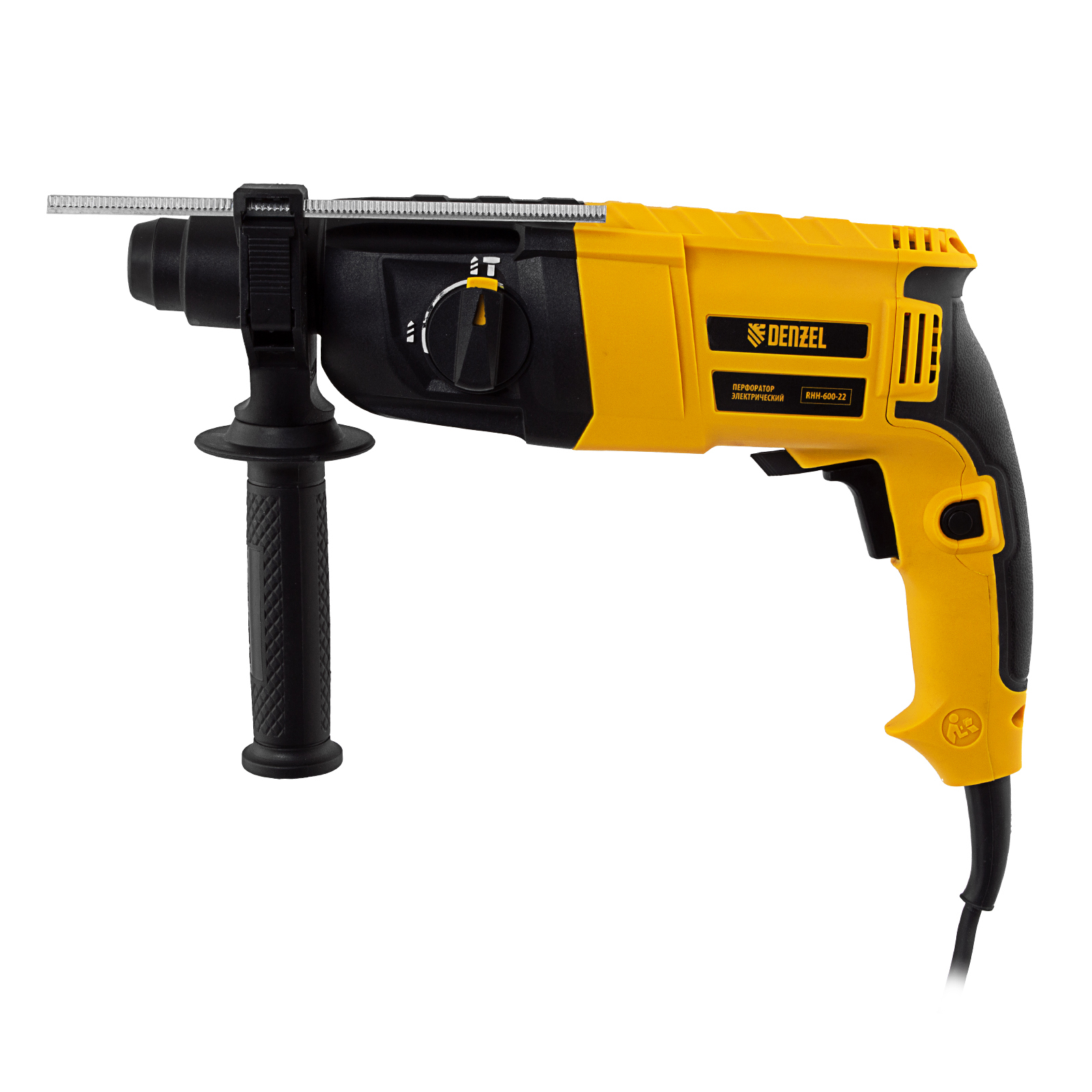 Перфоратор электрический RHH-600-22, SDS-plus, 600 Вт, 2,5 Дж, 2 реж. Denzel