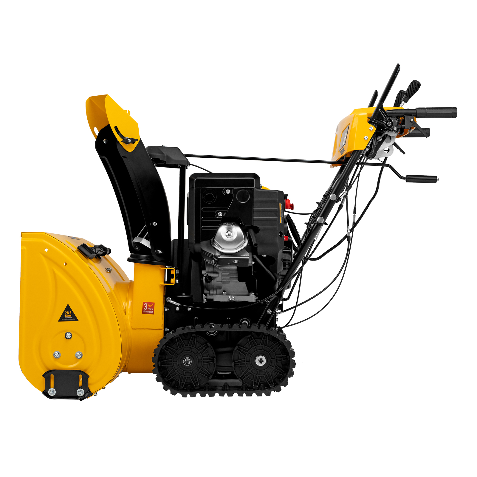 Бензиновая снегоуборочная машина SBL 711DT PRO, 420cc, гусеницы, эл.старт, блок. дифф. Denzel
