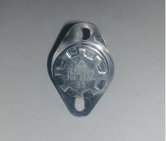 Термостат QUATTRO ELEMENTI KSD301 10А, 250В, 80*C   QE-15G (911-543-008), шт
