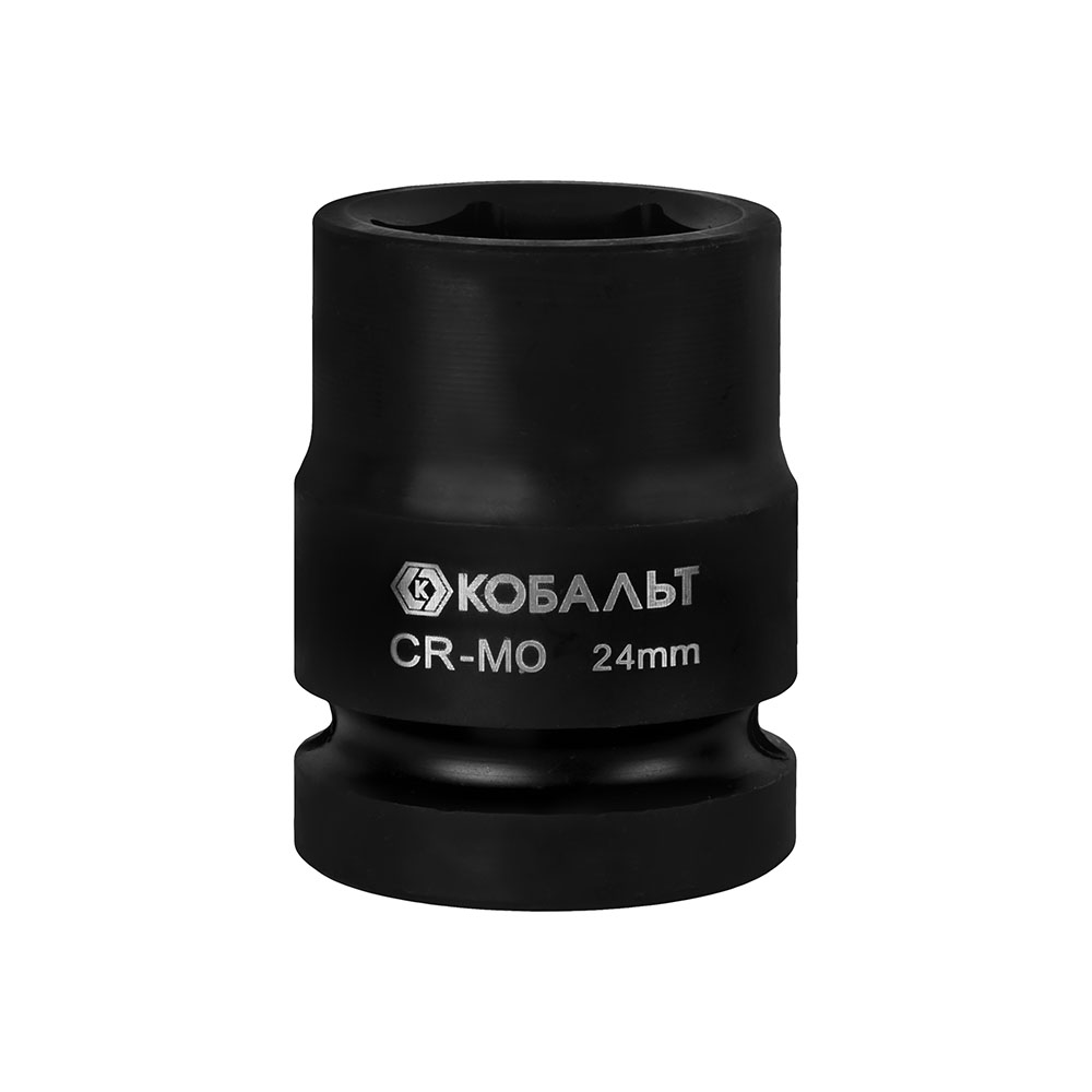 Головка торцевая ударная КОБАЛЬТ 3/4, 24 мм, CR-MO, подвес (922-500)