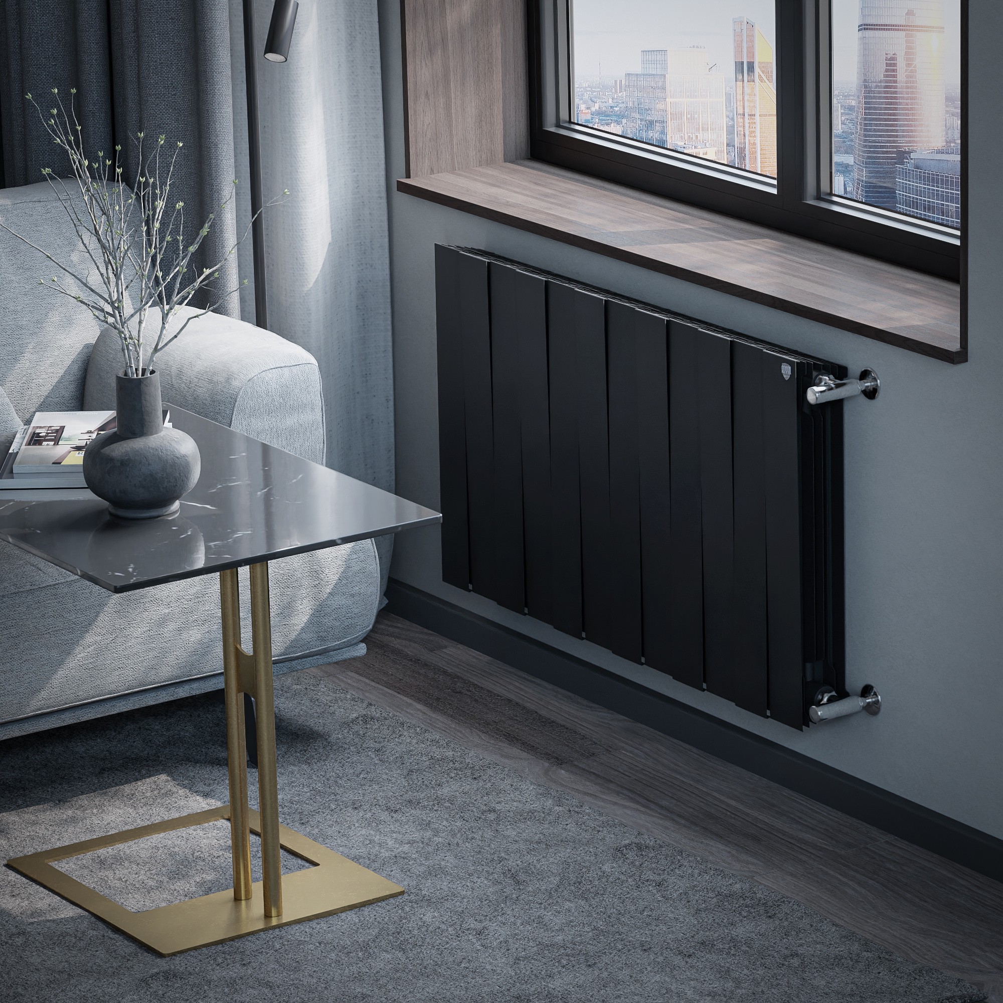 Радиатор Royal Thermo PianoForte 500 new/Noir Sable - 12 секц.
