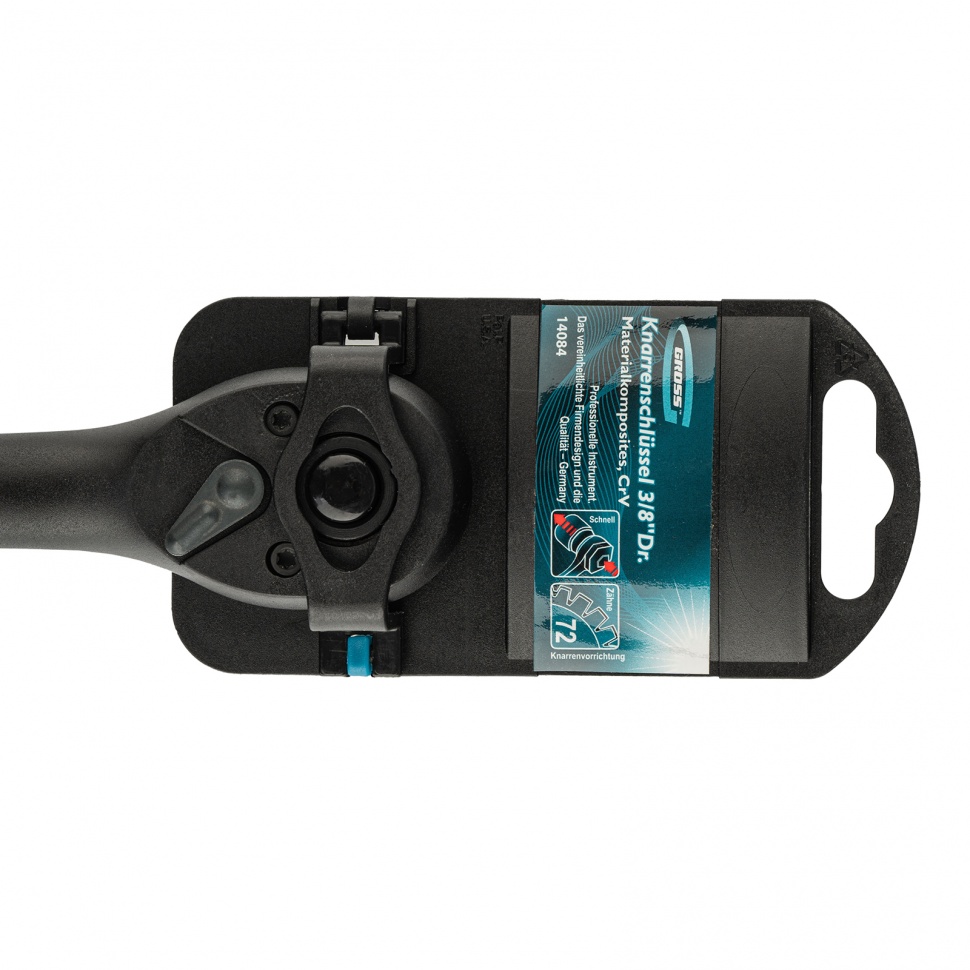 Ключ-трещотка 3/8", CrV, 72 зуба, с быстрым сбросом Gross