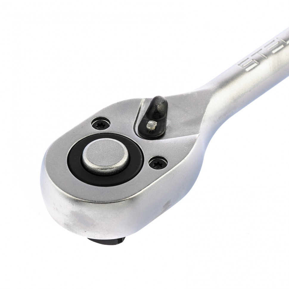 Ключ-трещотка 1/2", CrV, 72 зуба, с быстрым сбросом, матовый хром Stels