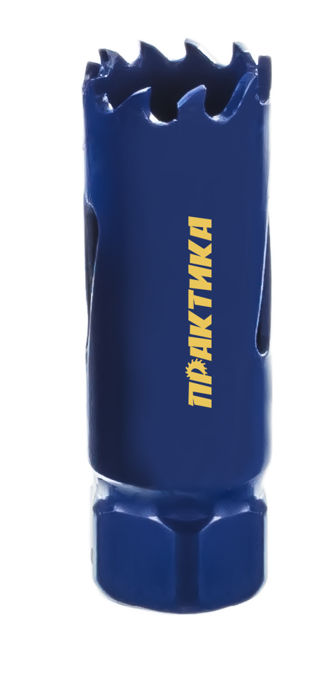 Коронка биметаллическая ПРАКТИКА  19 мм (3/4"), (1шт), клипса