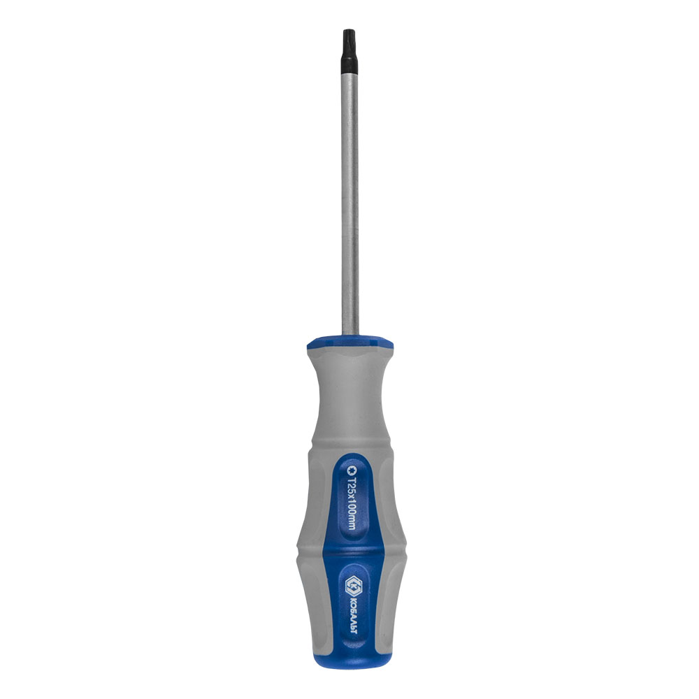 Отвертка с подвесом Torx Tamper-25х100 мм КОБАЛЬТ Ultra Grip CR-V 910-065