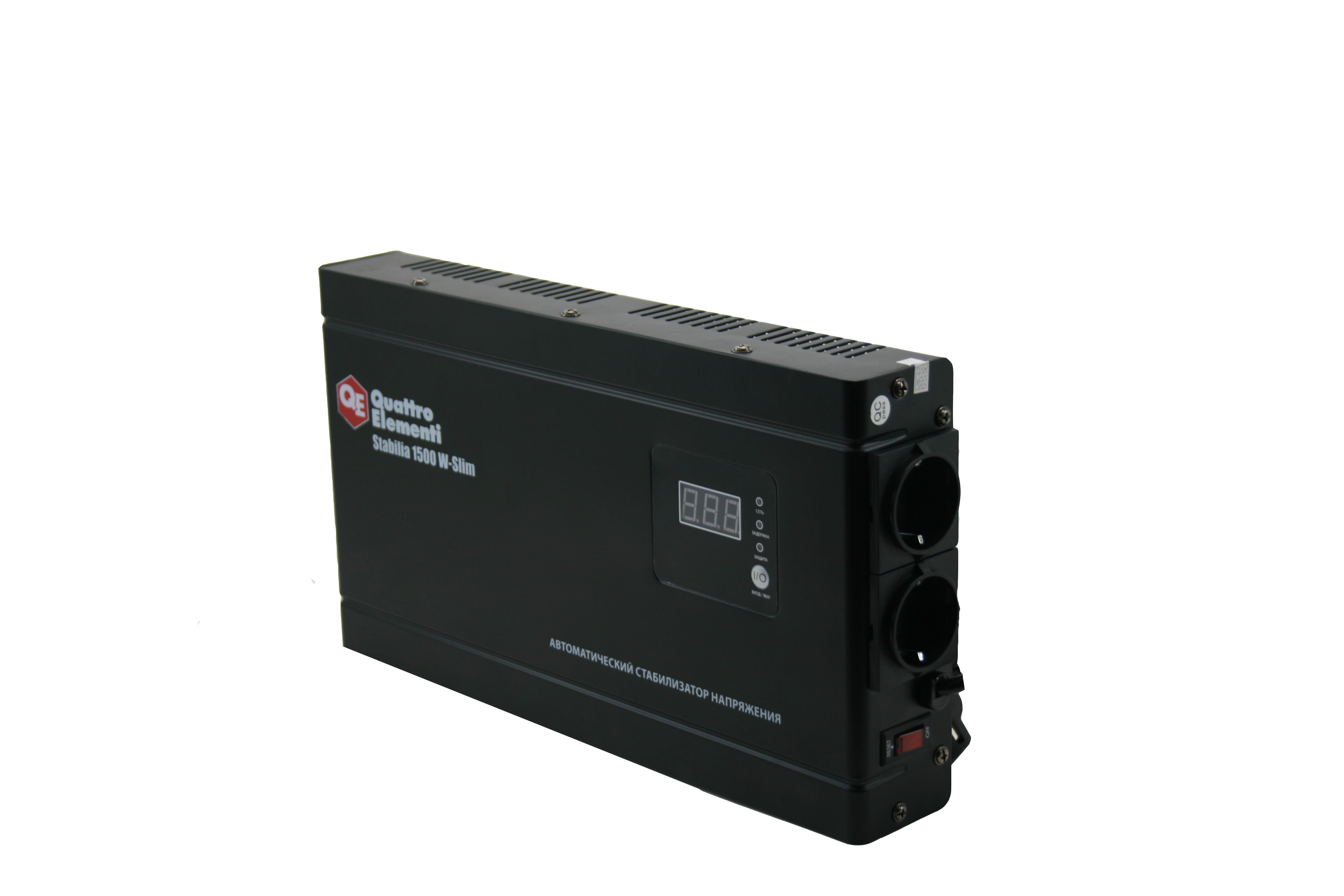 Трансформатор QUATTRO ELEMENTI Stabilia 1500W-Slim (917-780-008), шт