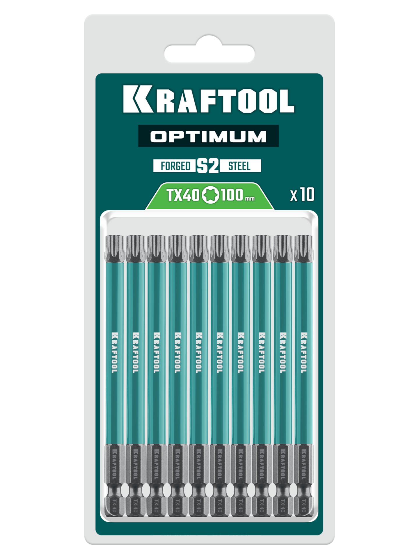 KRAFTOOL OPTIMUM TX 40, 100 мм, 10 шт, биты (26126-40-100-S10)
