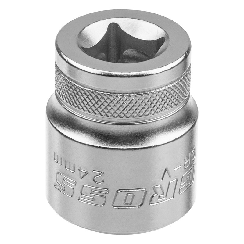 Набор торцевых головок, трещотка 120 зубьев, 1/2",3/8”, CrV, 36 предметов Gross