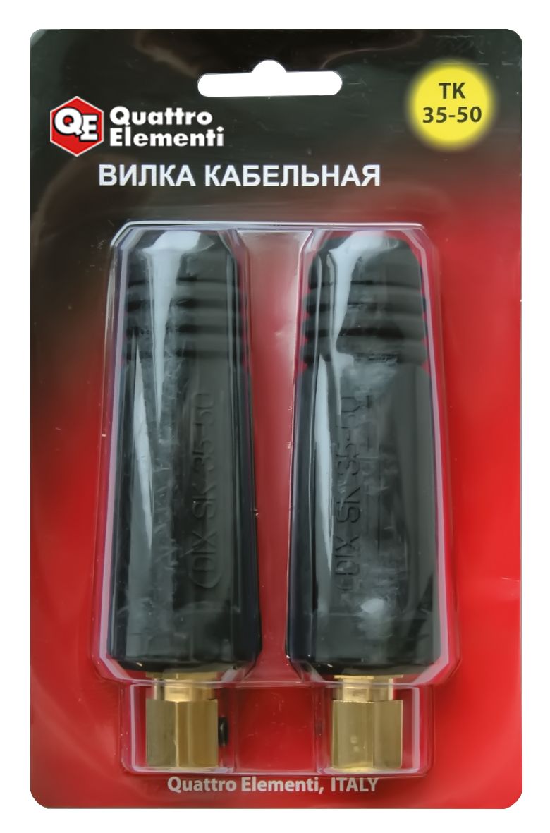 Кабельный разъем QUATTRO ELEMENTI вилка сварочного кабеля ТК 35-50 
