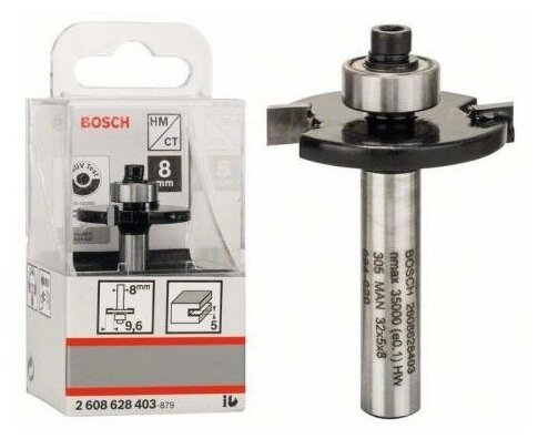 Фреза для фрезерных машин пазовая дисковая BOSCH 32/5/8 мм (1 шт.) коробка (2608628403), шт