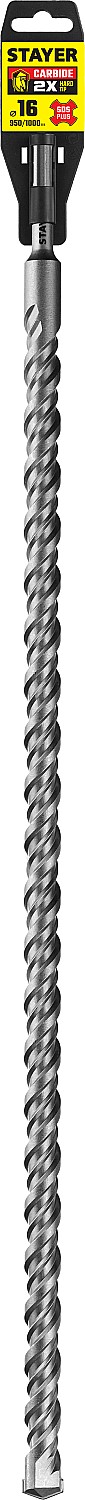 STAYER 16 x 1000 мм, SDS-plus бур, Professional (2930-1000-16)