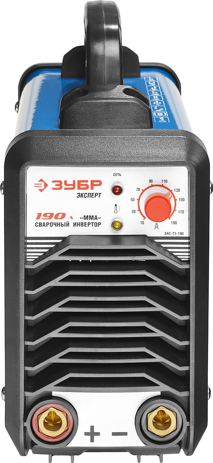 ЗУБР ММА, 190 А, MMA/TIG LIFT, сварочный аппарат инверторный, макс. электрод Ø 4.0 мм, Профессионал (ЗАС-Т3-190)