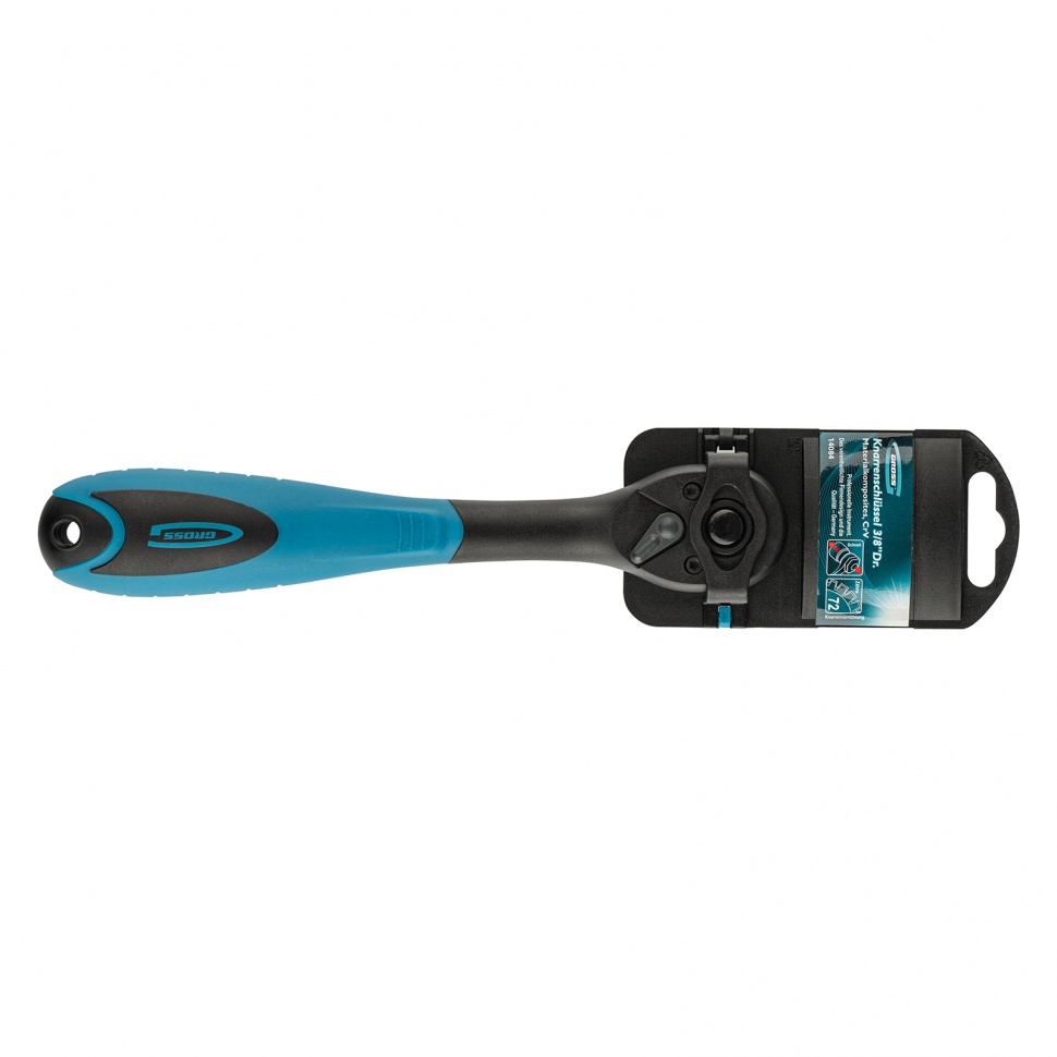 Ключ-трещотка 3/8", CrV, 72 зуба, с быстрым сбросом Gross