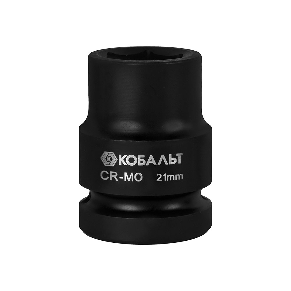 Головка торцевая ударная КОБАЛЬТ 3/4, 21 мм, CR-MO, подвес (922-470)