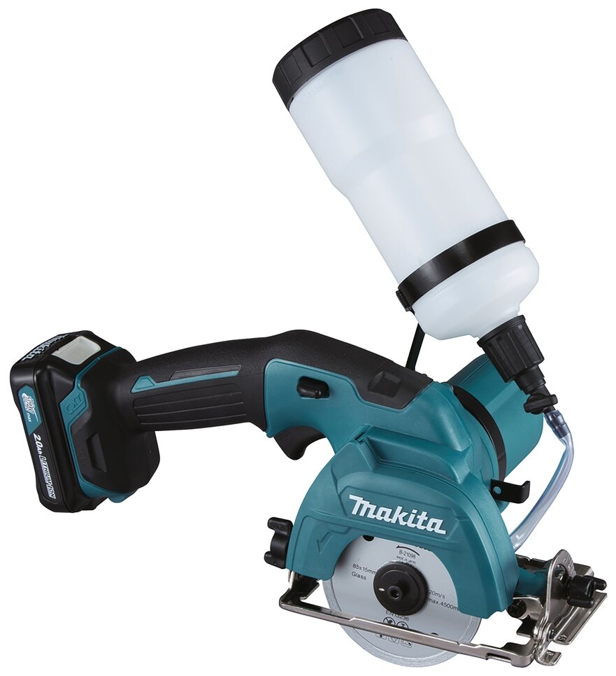 Пила дисковая аккумуляторная MAKITA алмазная CC301DWAE (10,8В, 85х15мм,гл.пр 25,5 мм, 2а (CC301DWAE), шт