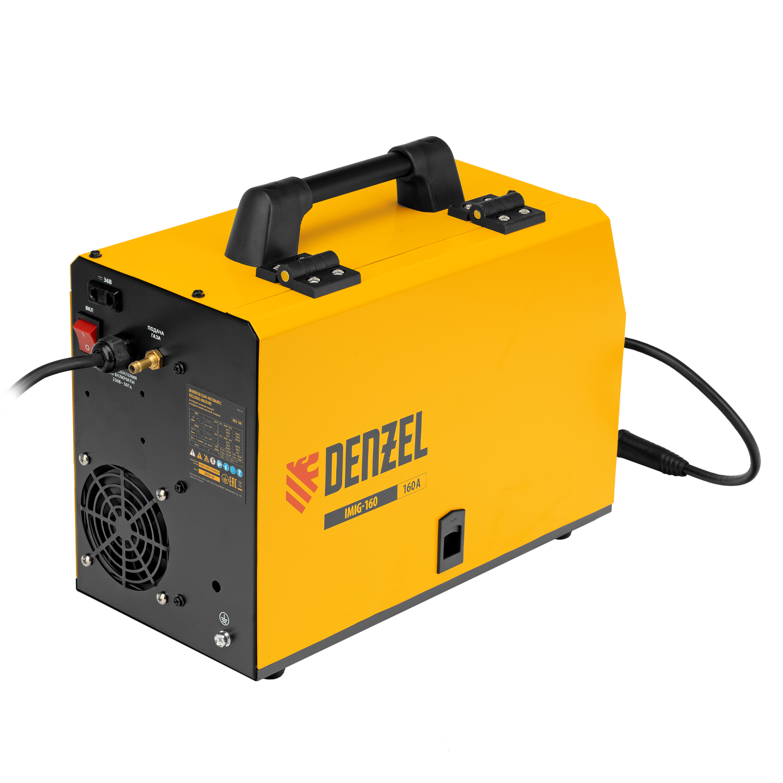 Аппарат инвертор. полуавтомат. cварки IMIG-160 Synergy, 160 А, ПВ 60%, катушка 5 кг Denzel