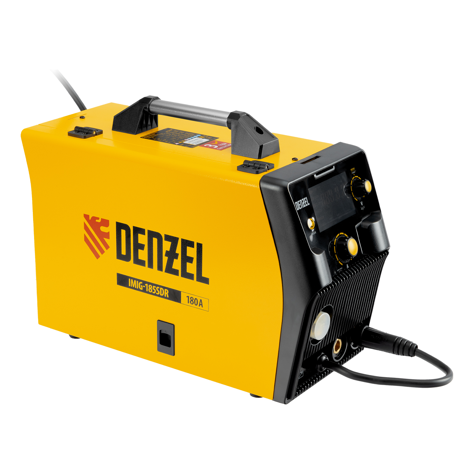 Аппарат инвертор. полуавтомат. cварки IMIG-185SDR, 180 А, ПВ 60%, катушка 5 кг Denzel