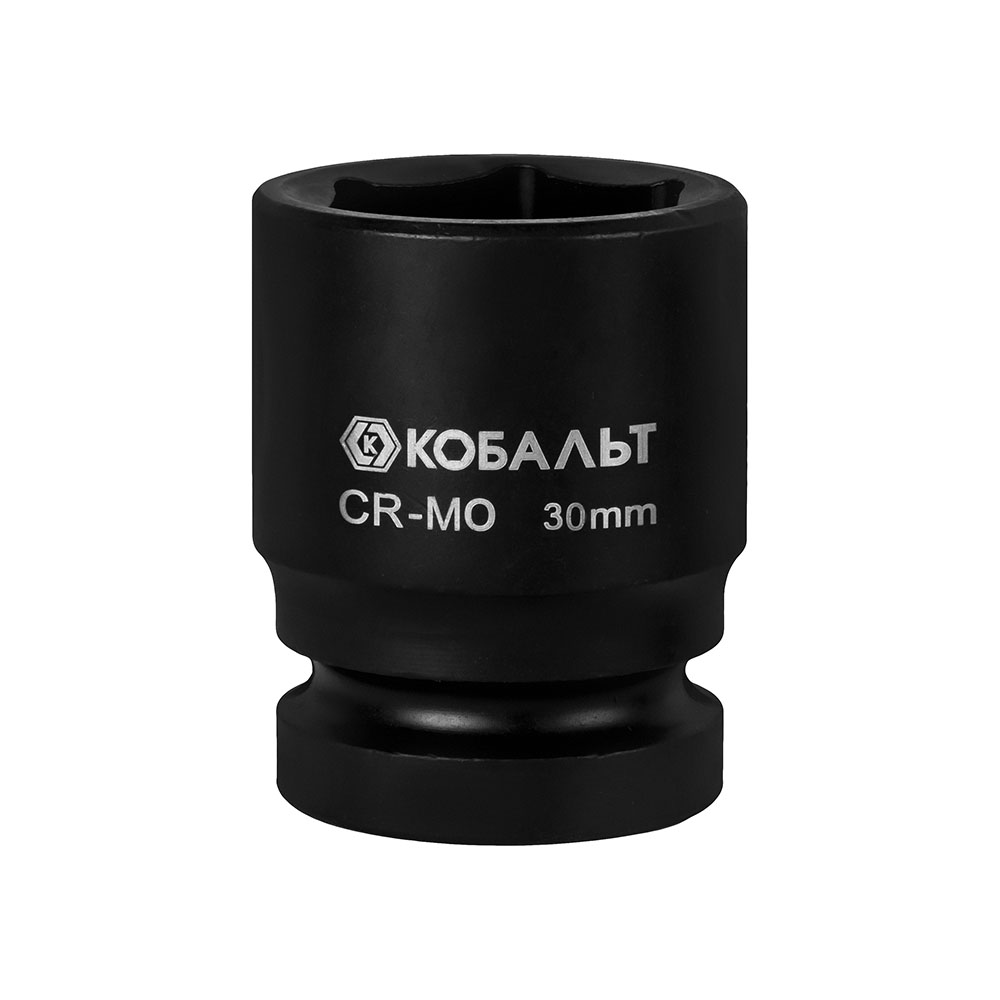Головка торцевая ударная КОБАЛЬТ 3/4, 30 мм, CR-MO, подвес (922-661)