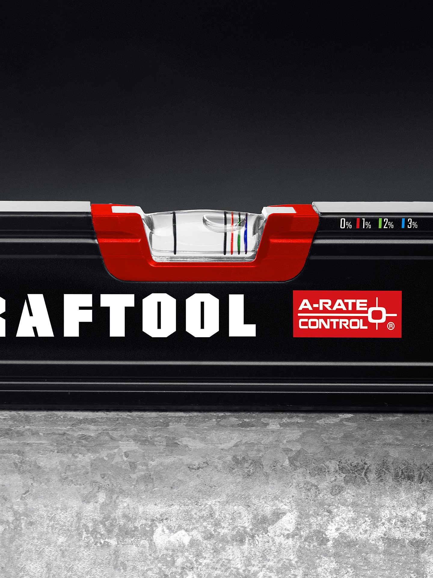 KRAFTOOL A-RATE CONTROL, 400 мм, точность 0.3 мм/м, с инновационным зеркальным глазком, сверхпрочный уровень (34986-40)