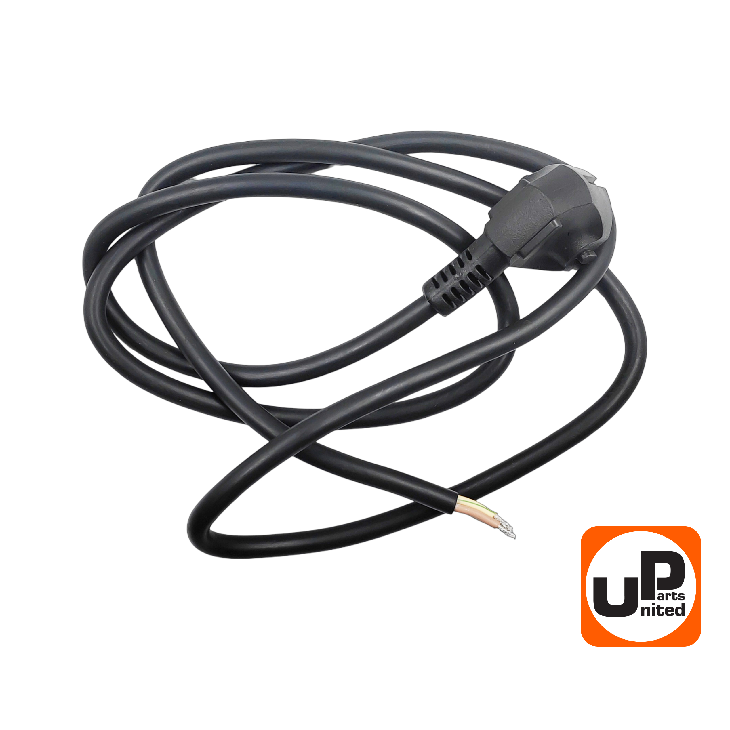 Шнур сетевой UNITED PARTS 3×1,5 мм.кв. - 1,5 м, ПГА-ВП (медь, термоэластопласт ±50С°) (90-0453), шт
