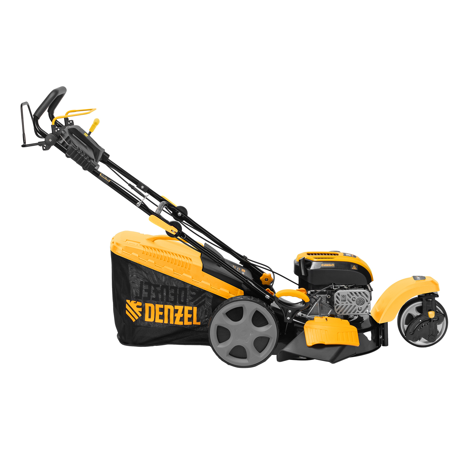 Бензиновая газонокосилка GLT-460SP-T, Trike 149 см3, 46 см, привод, панель, 60л Denzel 
