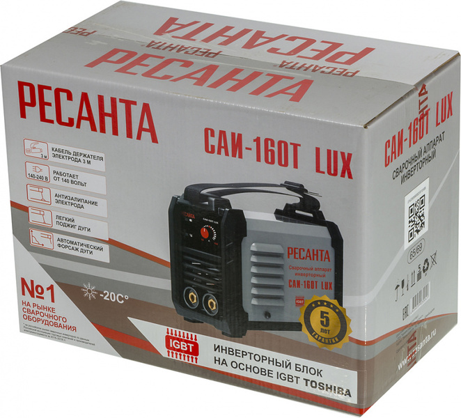 Сварочный аппарат инверторный РЕСАНТА САИ-160T LUX