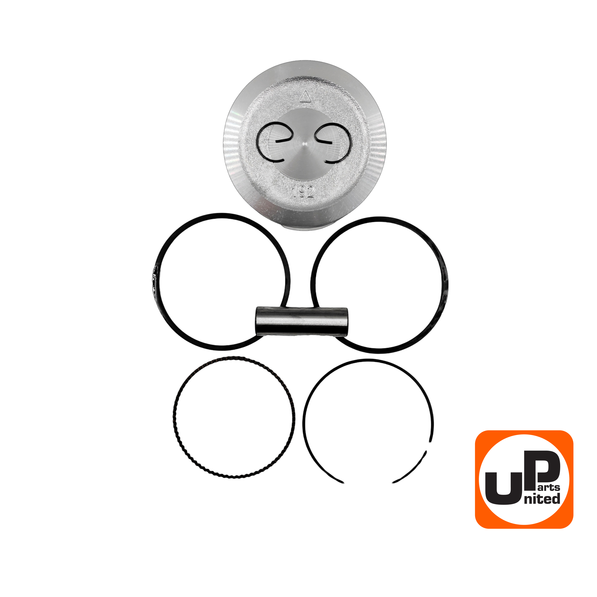 Поршень в сборе UNITED PARTS Ø92мм 192F (кольцо 2,0мм), шт