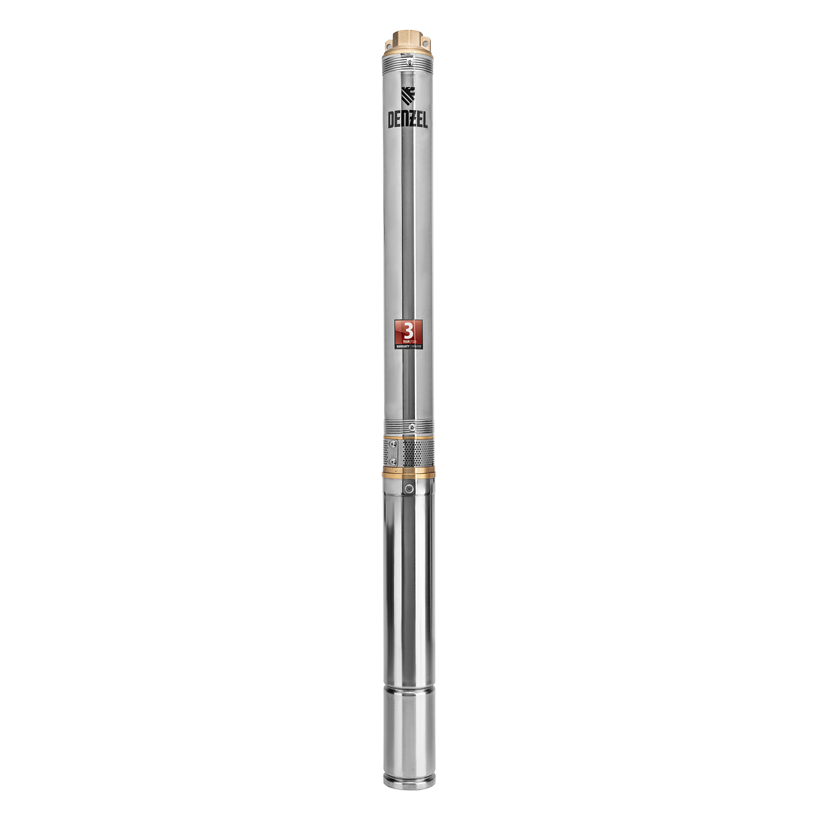 Скважинный насос DWC-3-60, центробежный, диаметр 3", 800 Вт, 3300 л/ч, напор 60 м Denzel