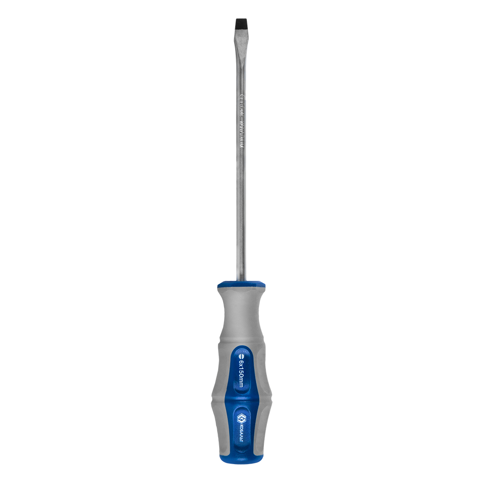 Отвёртка КОБАЛЬТ Ultra Grip SL 6,0 х 150 ммCR-V, двухкомпонентная рукоятка (1 шт.) подвес