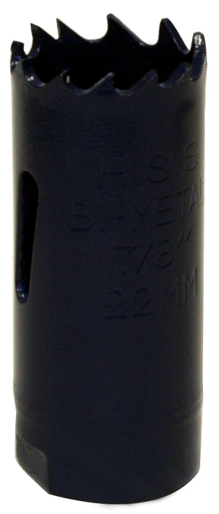 Коронка биметаллическая ПРАКТИКА  22 мм (7/8"), (1шт), клипса