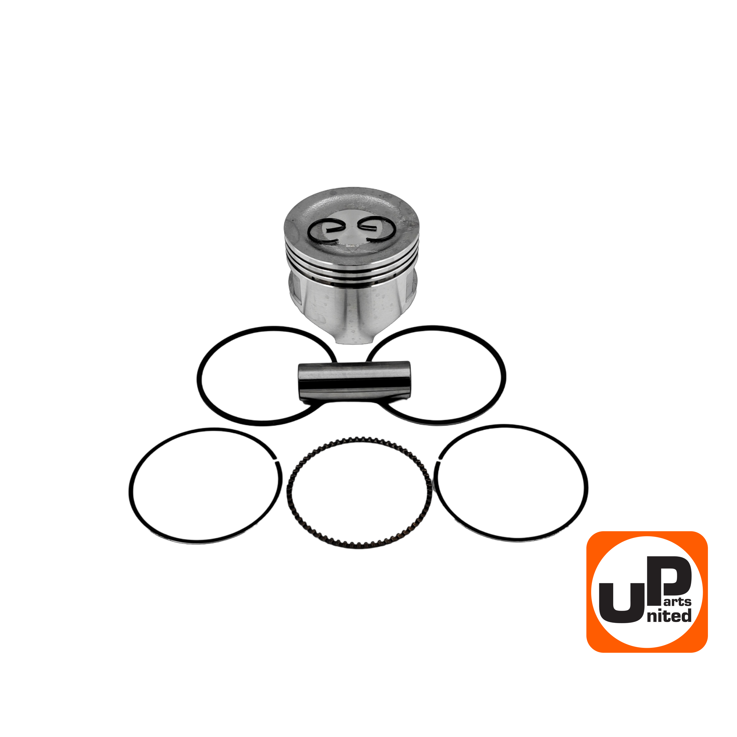 Поршень в сборе UNITED PARTS 168F, GX200 Ø68×49мм (кольцо 1,5мм), шт