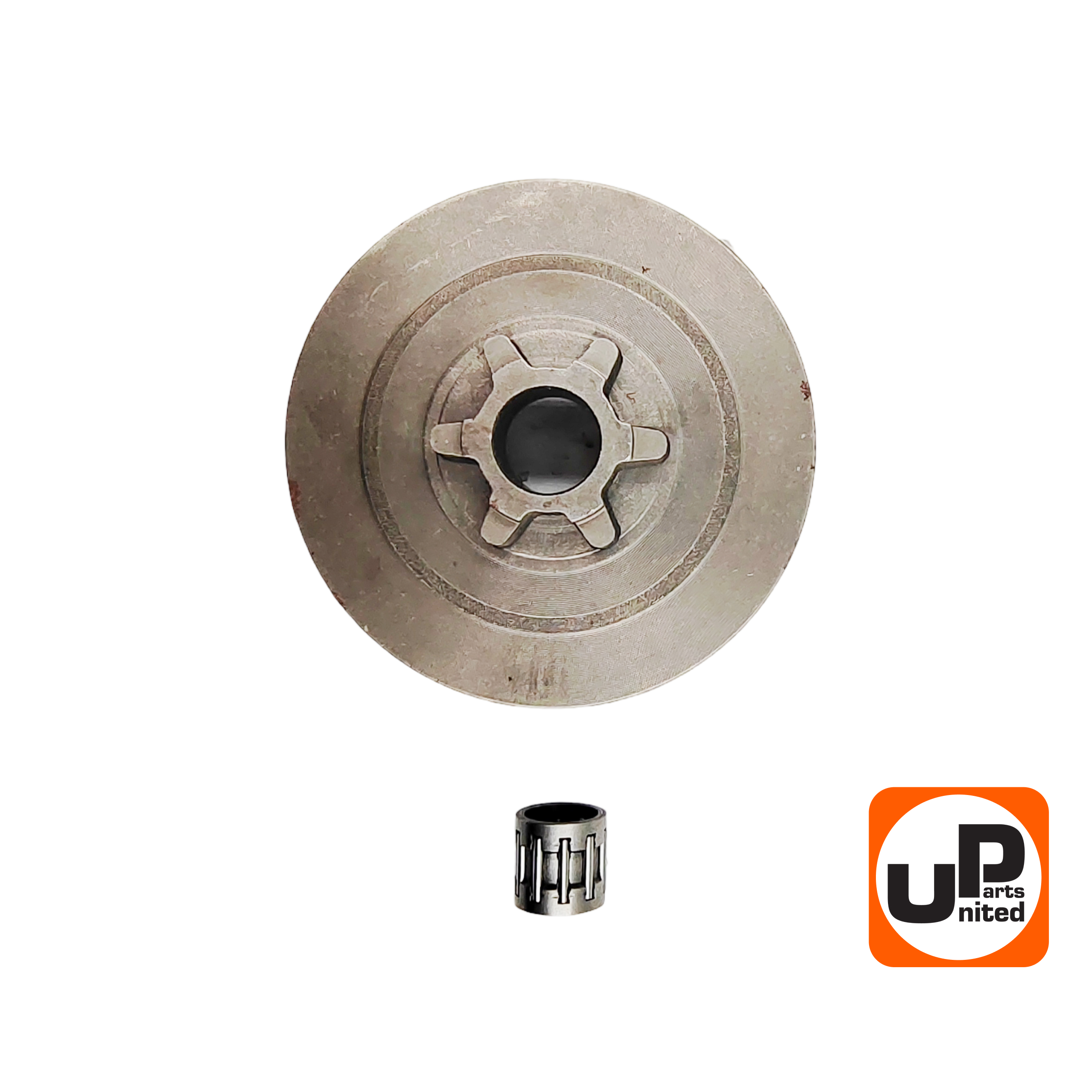 Барабан-зв. UNITED PARTS 3/8"-6T для бензопил 38 куб.см., PARTNER 340S/350S/360S с подшипником, шт