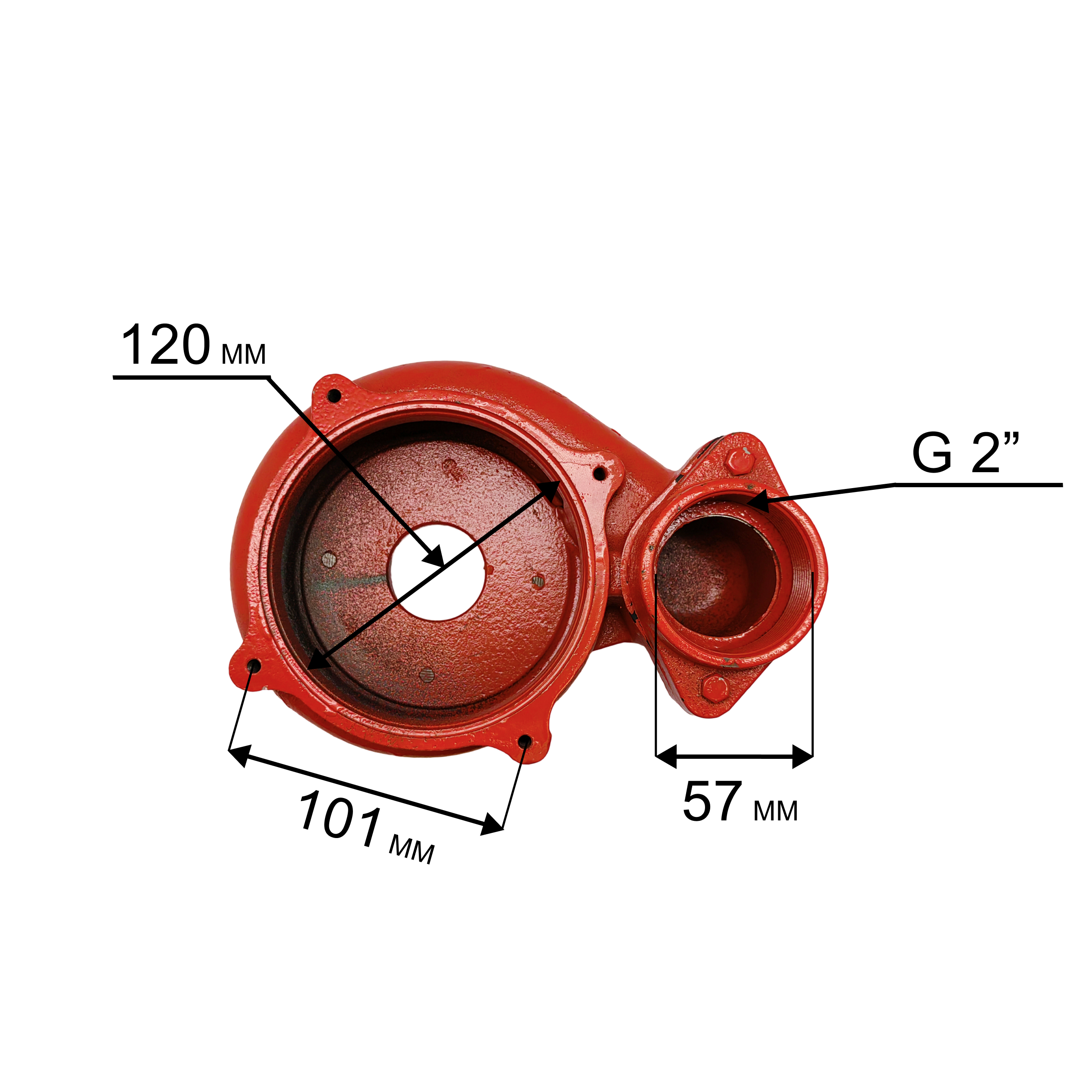 Корпус насоса водяного QUATTRO ELEMENTI 500F Ci ->910-157-23 (910-157-21), шт