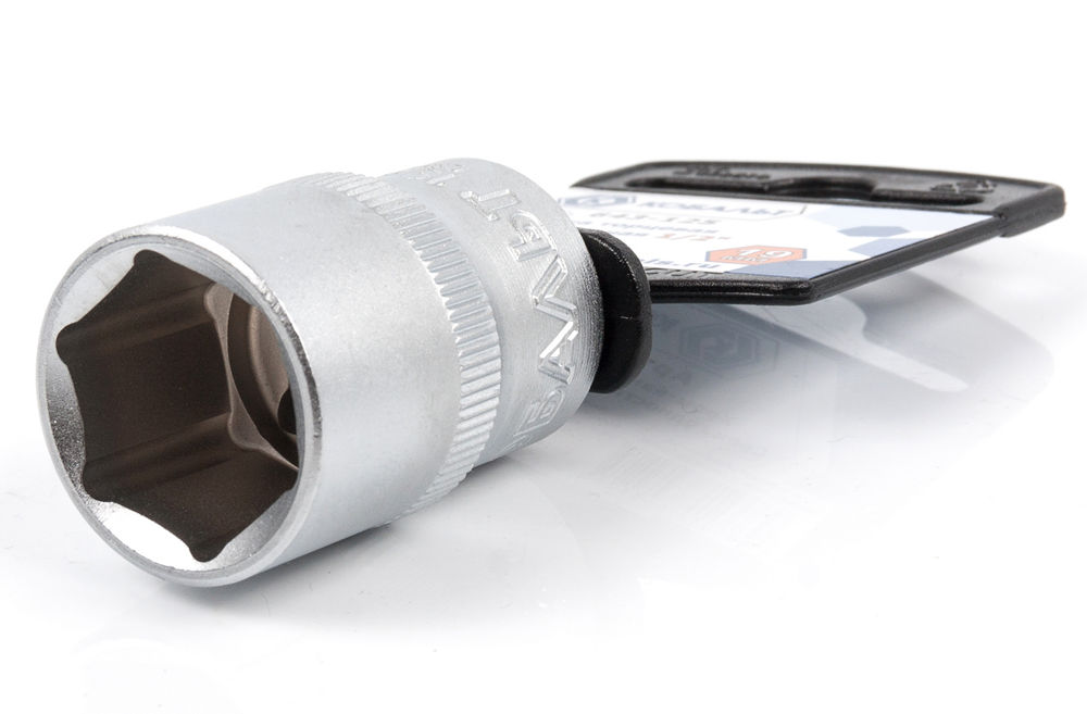 Головка торцевая КОБАЛЬТ 1/2", 19 мм, Cr-V(1 шт.) подвес